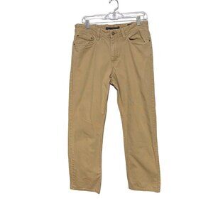 Weatherproof Men's 32x30 Tan Straight Slim Fit 5-Pocket 100% Cotton Pants